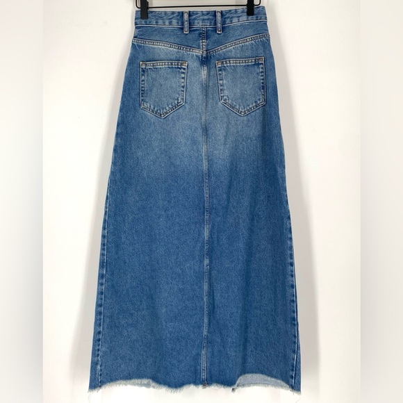 PILCRO The Madi Front-Slit Denim Skirt - Picture 8 of 11